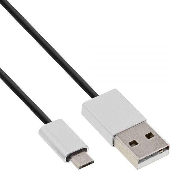 Kabel USB InLine USB-A - microUSB 3 m Czarny (31730I)