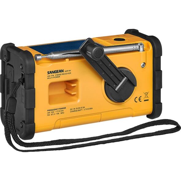 Radio Sangean Sangean MMR-88 DAB+ yellow Emergency/Crank/Solar Radio (MMR-88DAB+) - 297369