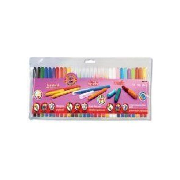 Koh I Noor Zestaw 30 flamastrĂłw Standard, Brush i Magic