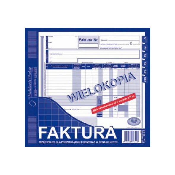 Michalczyk & Prokop Faktura VAT 2/3 A4 100-2E wielokopia