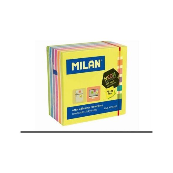 Milan Karteczki neon 76x76mm
