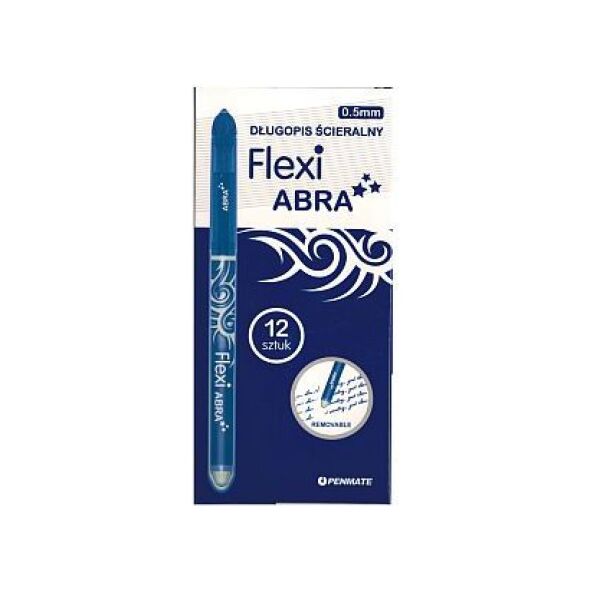 Penmate DĹ‚ugopis Ĺ›cieralny Flexi Abra niebieski