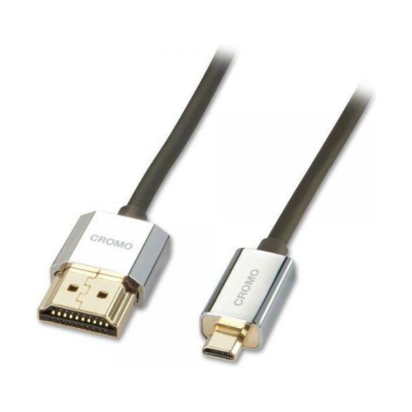 Kabel Lindy HDMI Micro - HDMI 1m srebrny (41681)