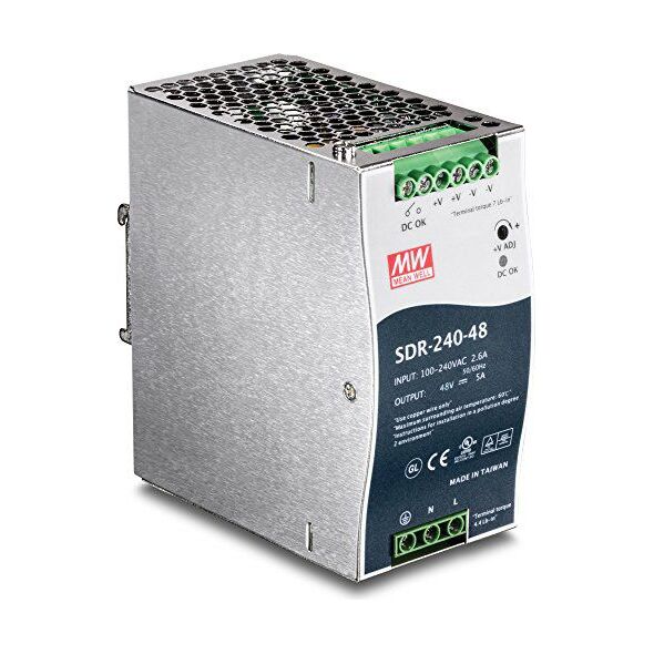 Zasilacz serwerowy TRENDnet DIN Rail 48V 240W Power Supply for TI-PG80 - TI-S24048