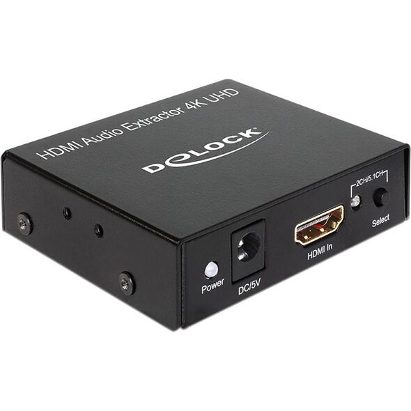 System przekazu sygnału AV Delock Audio Extractor 4K (62692)