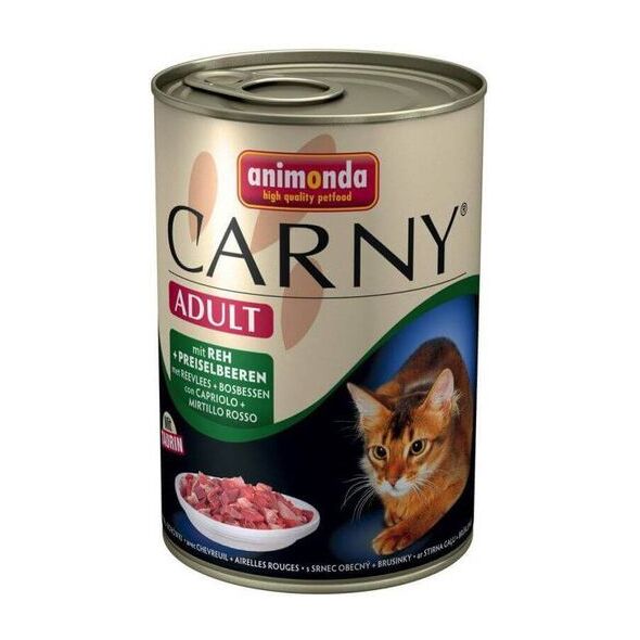 Animonda KOT 400g CARNY WOŁOWINA, SARNA I BORÓWKA