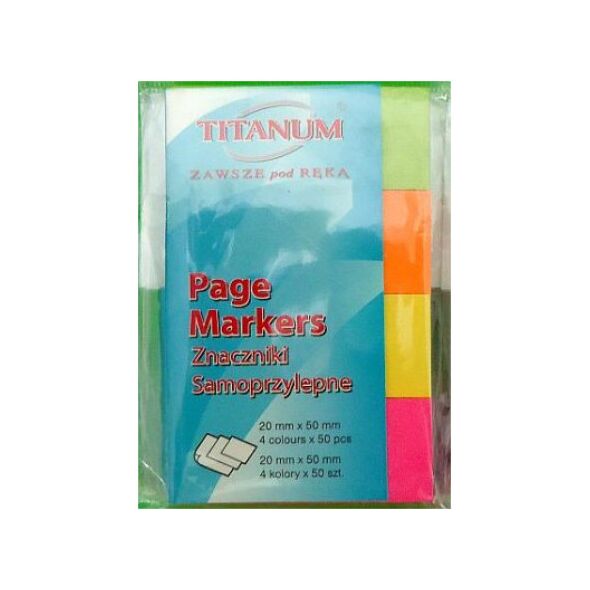 Titanum Idex fluo 4 kolory 20x50 mm