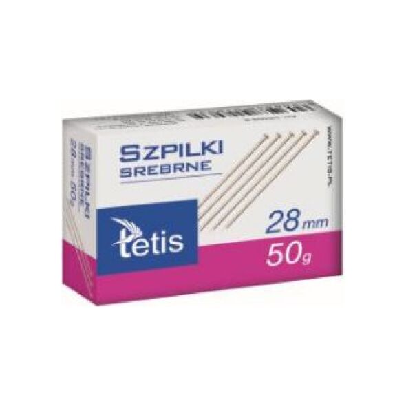 Tetis Szpilki srebrne 28mm