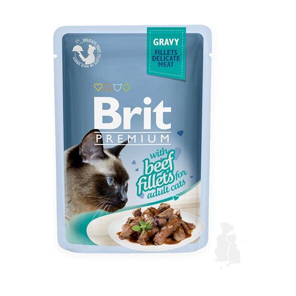 Brit KOT sasz.85g prem. sos BEEF FILLET