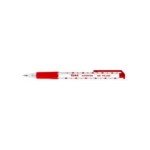 Toma Długopis Superfine 0,5mm czerwony TOMA (205168)
