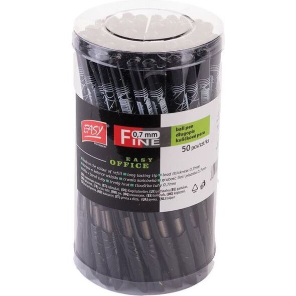 Easy Długopis Fine czarny 50szt (235433)
