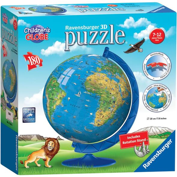 Ravensburger Puzzle kuliste 180el Globus po angielsku