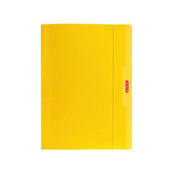 Herlitz Teczka A4 z gumką żółty Color Blocking (174042)