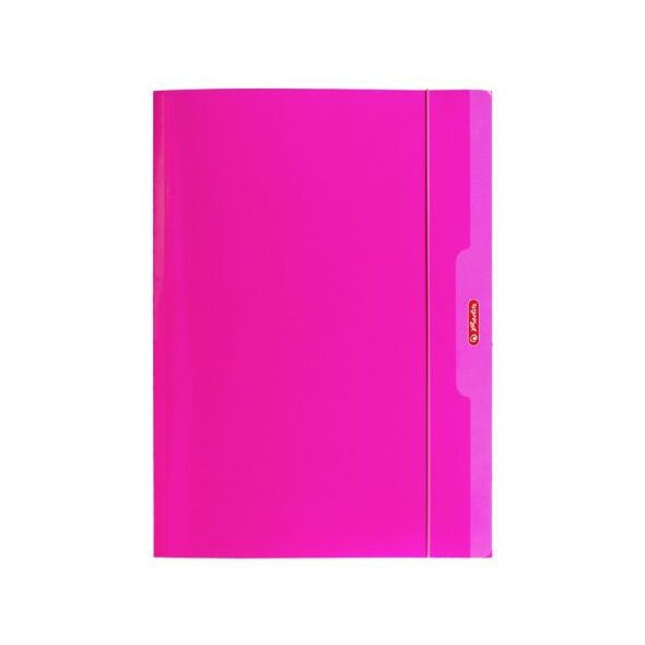 Herlitz Teczka A4 z gumką różowy Color Blocking (174047)