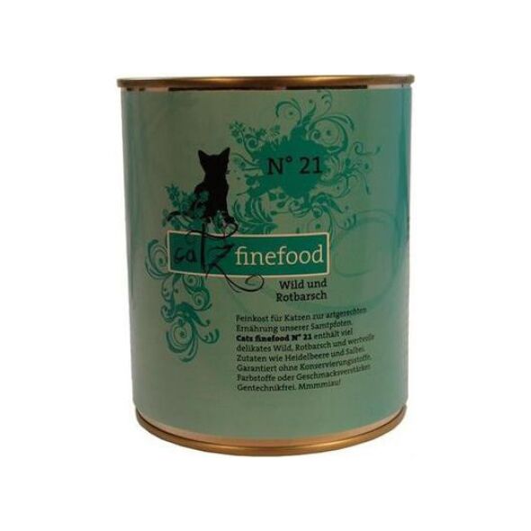 Catz Finefood N.21 Dziczyzna i Karmazyn puszka 800g
