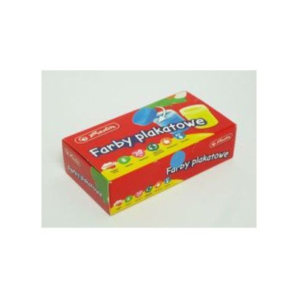 Herlitz Farby plakatowe szkolne 8 kolorów 20ml (158026)