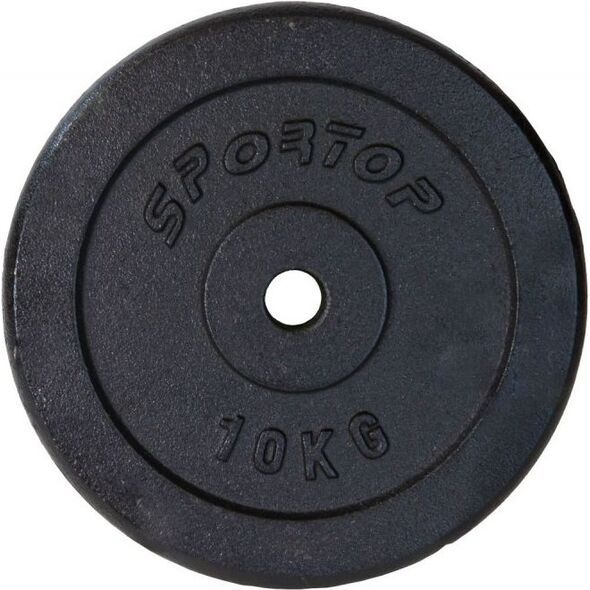 Sportop obciążenie żeliwne czarne 10 kg fi28