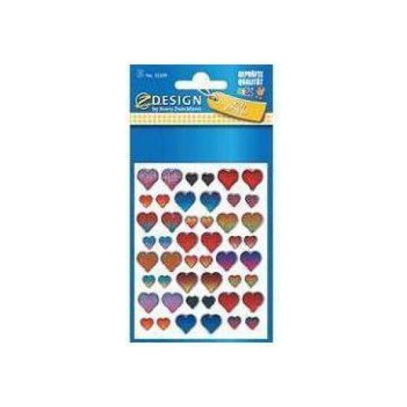 Avery Zweckform Naklejki folia 3D - Serca (106402)
