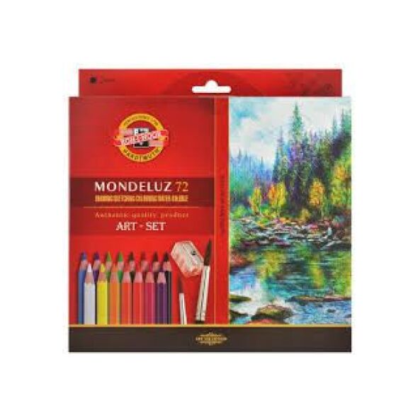 Koh I Noor Kredki Mondeluz 72 kolory + pędzel (215182)