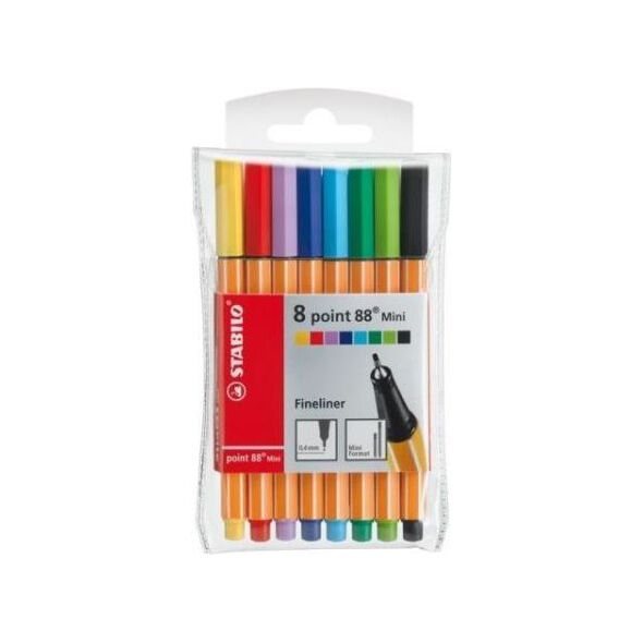 Stabilo Cienkopis Point Mini 8 kolorów etui (134984)