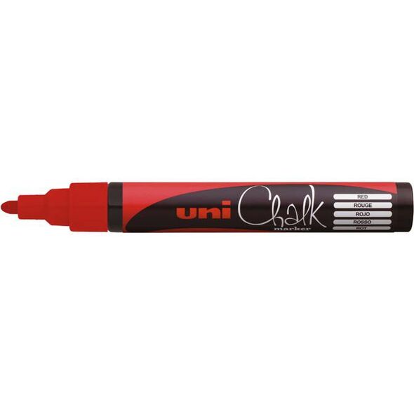 Uni Mitsubishi Pencil MARKER PWE-5M CZERWONY DO CZARNYCH TABLIC (PWE-5M/CE)