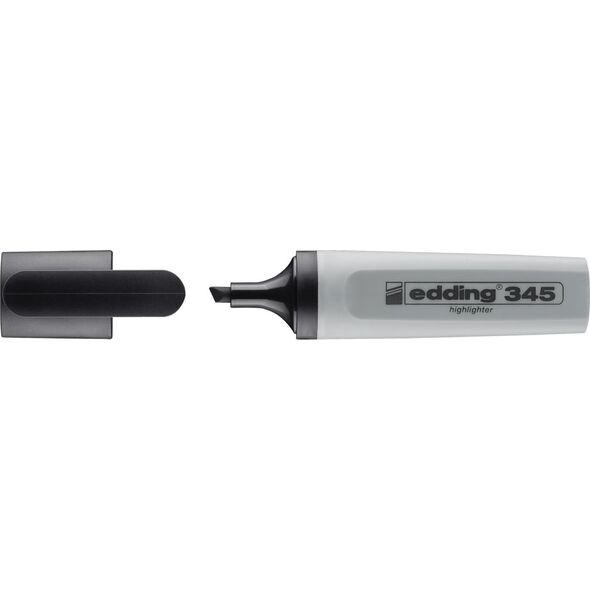 Edding Textmarker płaski ścięty 345 szary