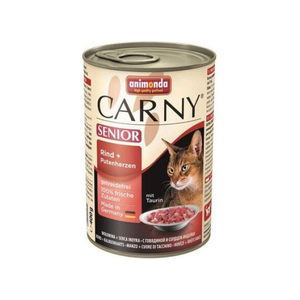 Animonda CARNY Senior Wołowina, serca indycze 400g