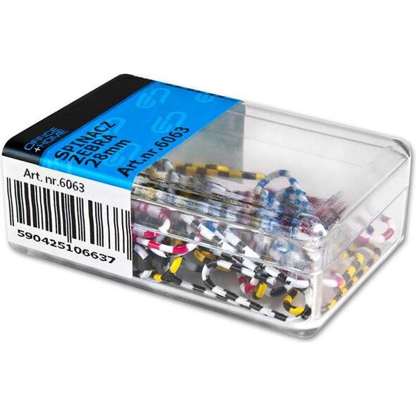 Victory Office Product SPINACZE BIUROWE ZEBRA 28MM 30 SZT 6063 - 6063