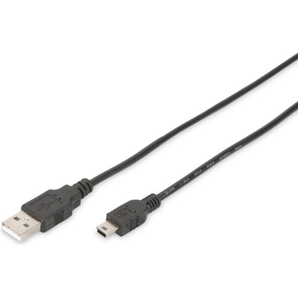 Kabel USB Digitus USB-A - 1 m Czarny (DB-300130-010-S)