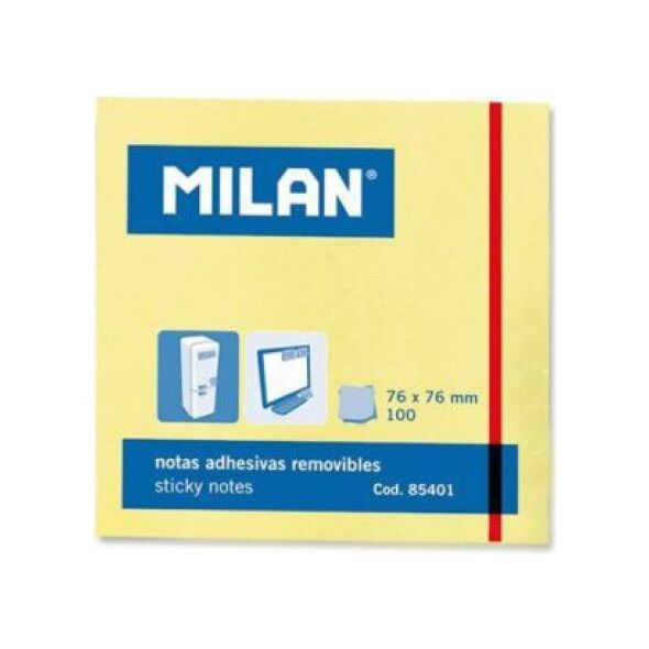 Milan Karteczki samoprzylepne 76x76/100K (158493)
