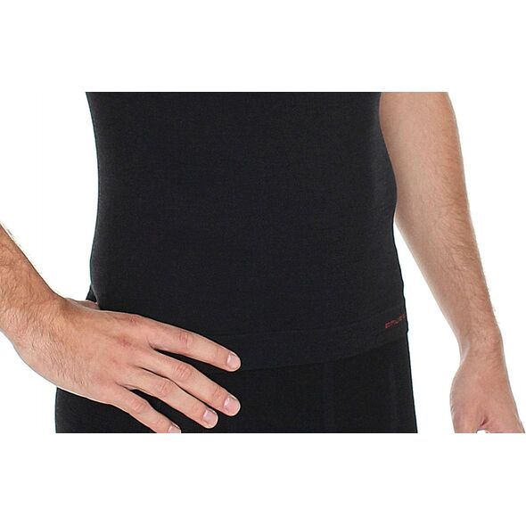 Brubeck Koszulka termoaktywna męska Active Wool czarna r. XXL (SS11710)