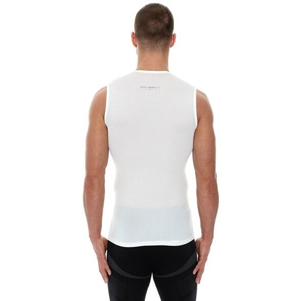 Brubeck Koszulka męska base layer bez rękawów biała r. XXL (SL10100)