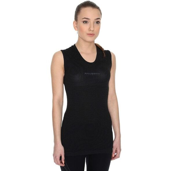 Brubeck Koszulka męska base layer bez rękawów czarna r. S (SL10100)