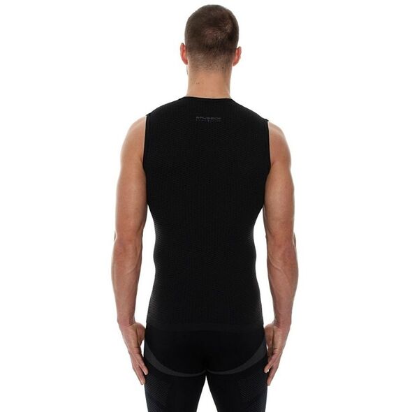 Brubeck Koszulka męska base layer bez rękawów czarna r. S (SL10100)