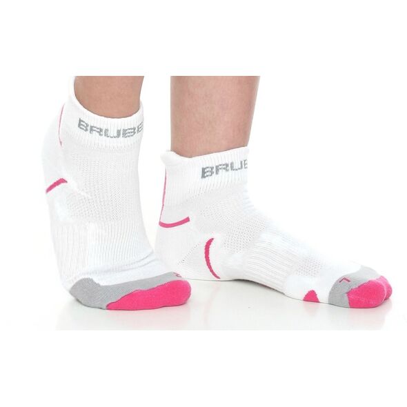 Brubeck Skarpety damskie Running Light BRU002 biało-różowe r. 39-41