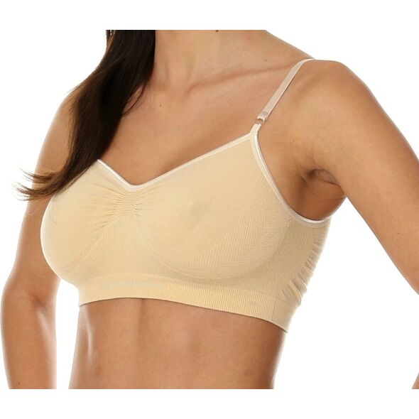 Brubeck Biustonosz Comfort Cotton beżowy r. 70C (BR00012A)