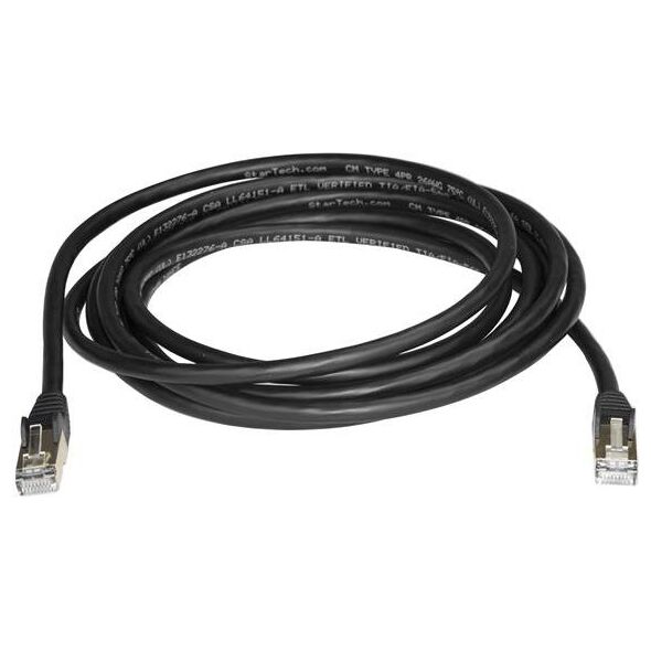 StarTech Patchcord CAT6A, STP, 3m, czarny (6ASPAT3MBK)