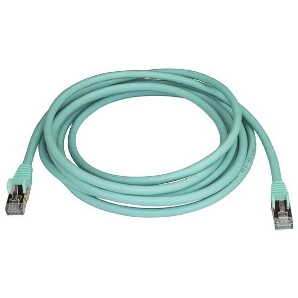 StarTech Patchcord CAT6A, STP, 3m, błękitny (6ASPAT3MAQ)