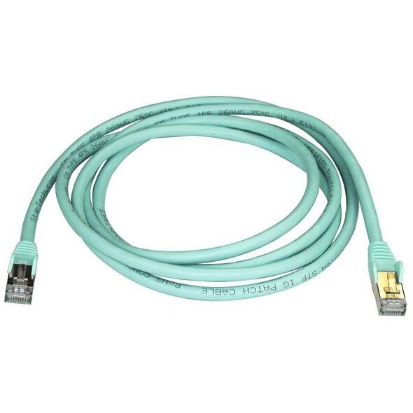 StarTech Patchcord CAT6A, STP, 2m, błękitny (6ASPAT2MAQ)
