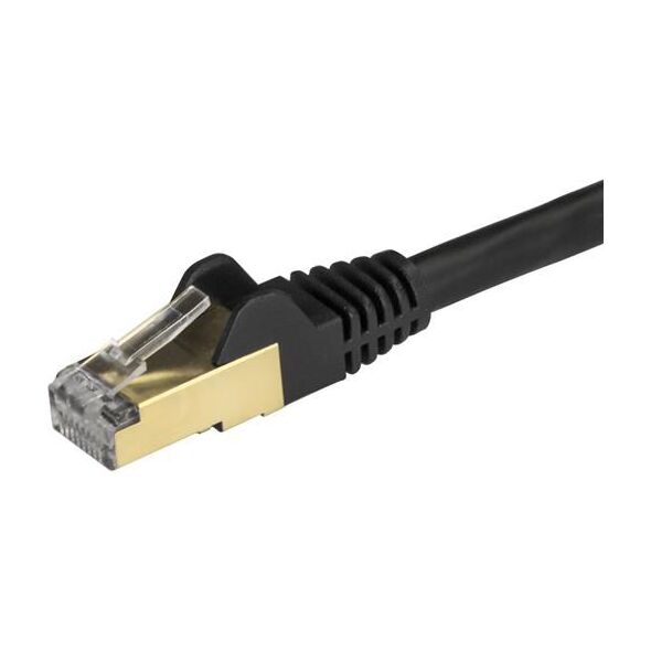 StarTech Patchcord CAT6A, STP, 2m, czarny (6ASPAT2MBK)