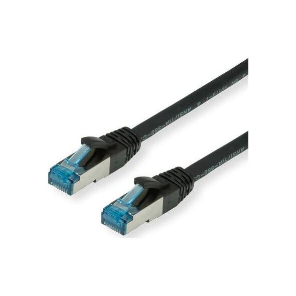 Value Patchcable - RJ-45 - 1 m - SFTP,CAT 6a - Czarny (21.99.1961)