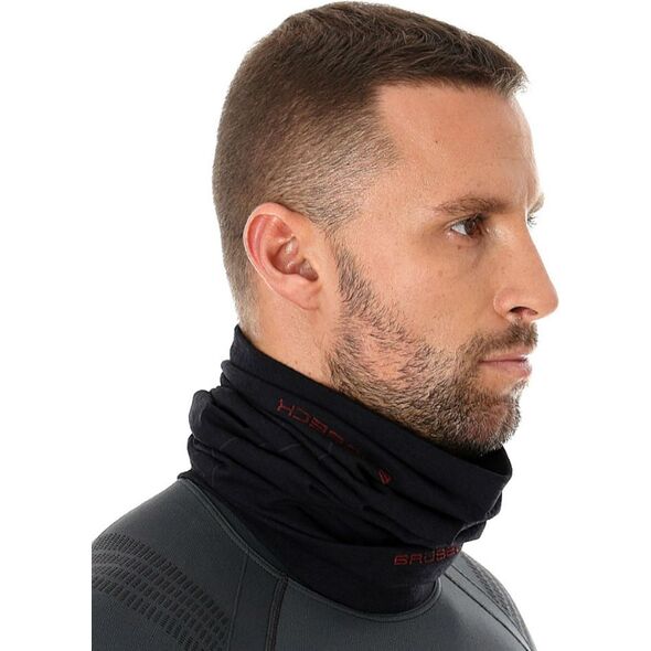 Brubeck Chusta wielofunkcyjna męska Merino czarna r. S/M (KM10360)