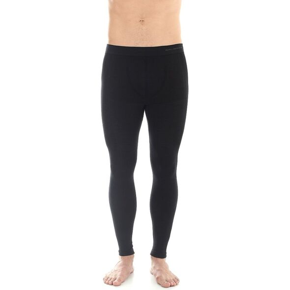 Brubeck Leginsy męskie COMFORT WOOL czarne r. L (LE10930)