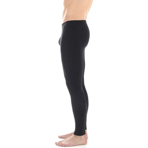 Brubeck Leginsy męskie COMFORT WOOL czarne r. L (LE10930)