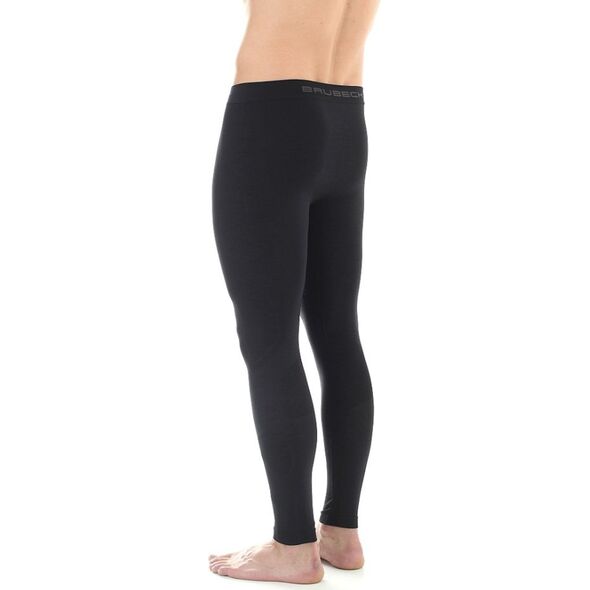 Brubeck Leginsy męskie COMFORT WOOL czarne r. L (LE10930)