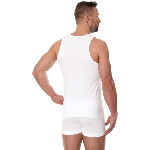 Brubeck Koszulka męska Comfort Cotton biała r. L (TA00540A)