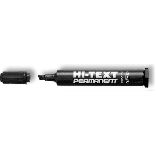 Hi-TEXT Pisaki Permanent 830/PC, kolor czarny, 12 sztuk (161389)