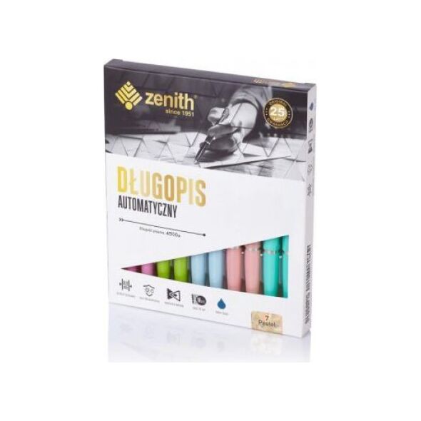 Zenith Długopis automatyczny 7 Pastel, 10 sztuk (242735)