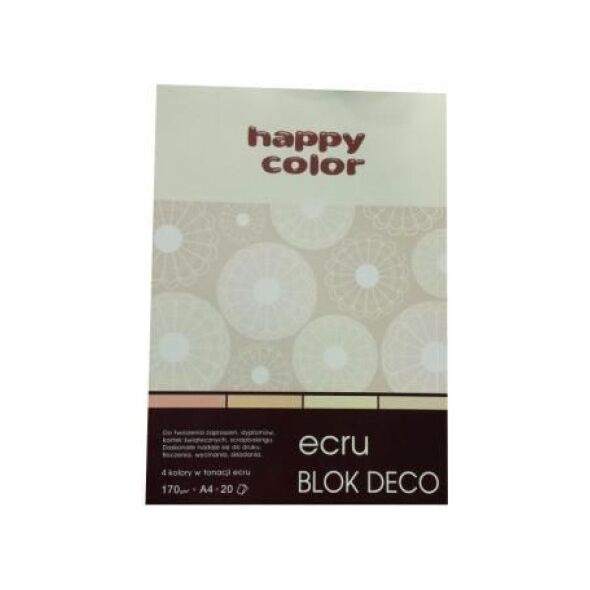 Happy Color Blok techniczny A4 20k ecru