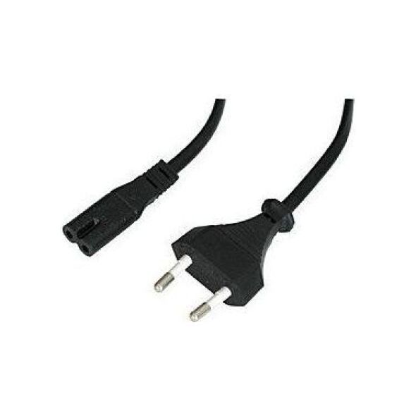 Kabel zasilający Lindy Koniczynka, 2m, czarny (30421)